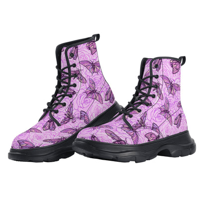 Purple butterfly Boots