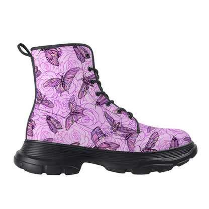 Purple butterfly Boots