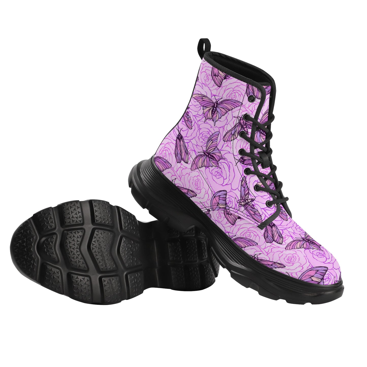 Purple butterfly Boots