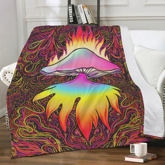 fire mushroom blanket