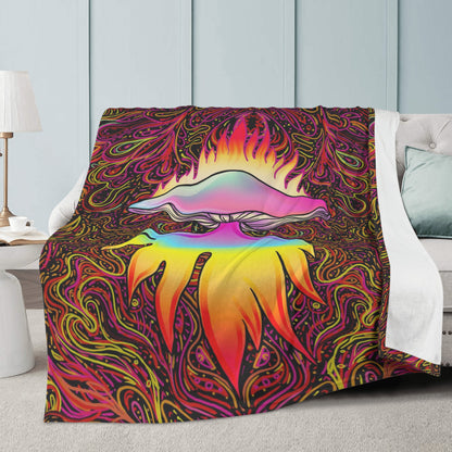 fire mushroom blanket