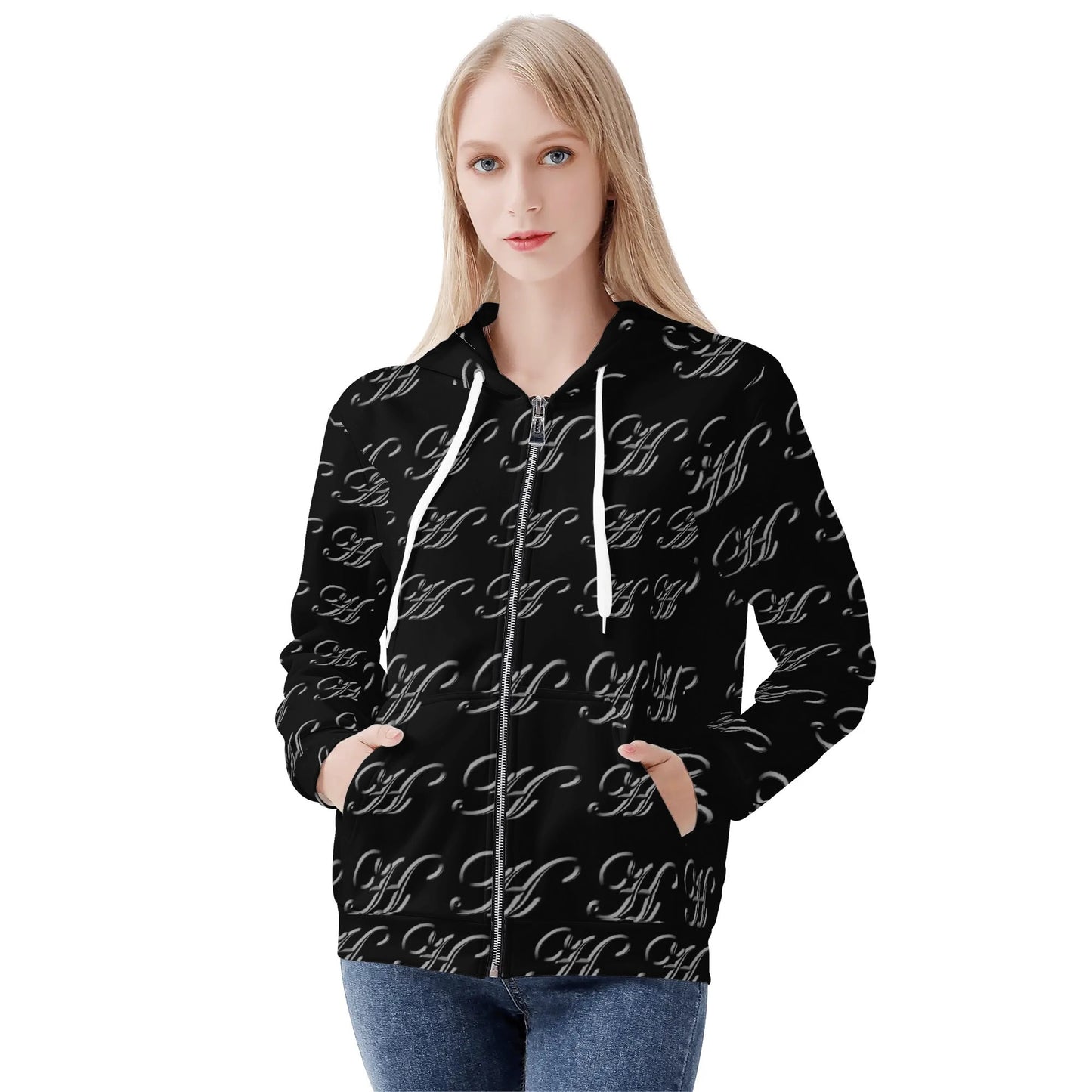 Womens Classic warm zip Up Hoodie