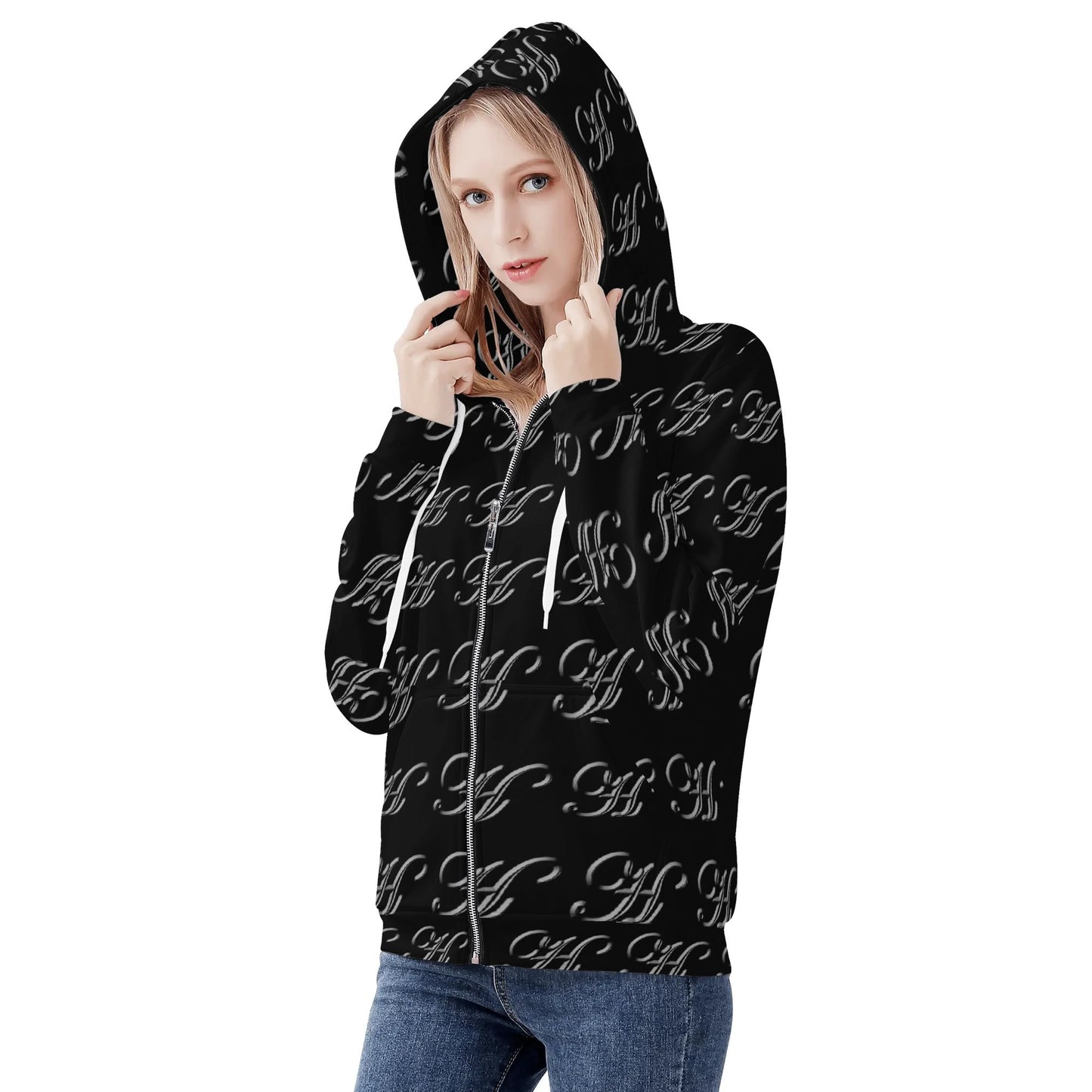 Womens Classic warm zip Up Hoodie