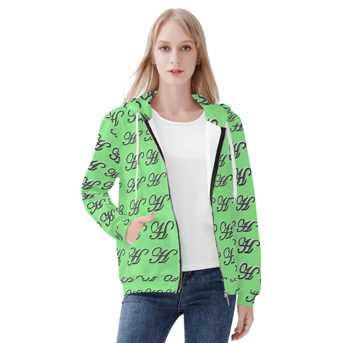 Womens Classic warm zip Up Hoodie