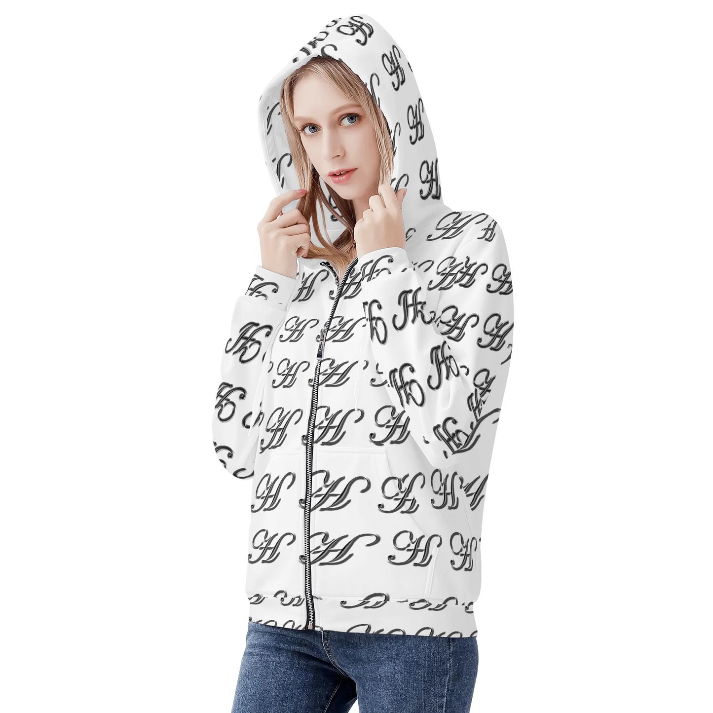 Womens Classic warm zip Up Hoodie