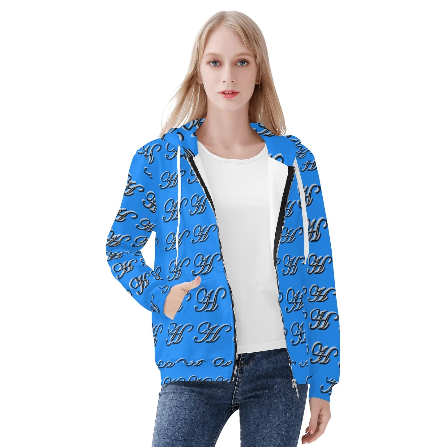 Womens Classic warm zip Up Hoodie