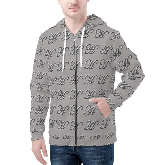 Mens classic warm Zip Hoodie