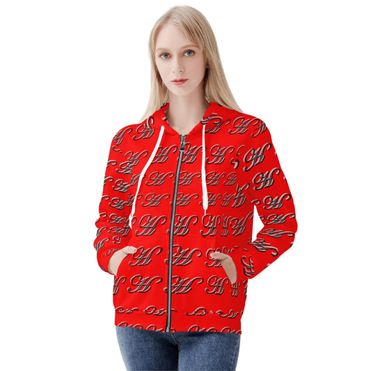 Womens Classic warm zip Up Hoodie